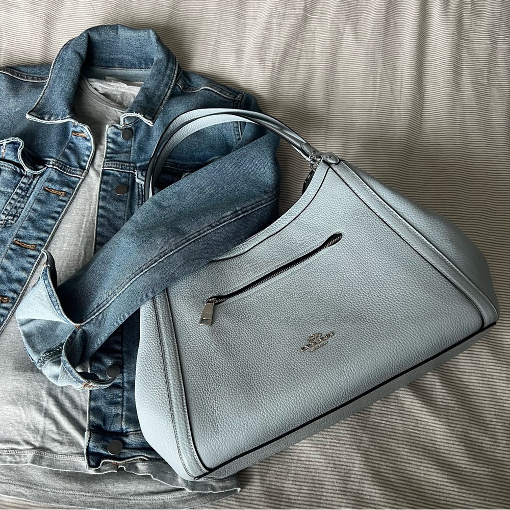 NEW Coach Kristy Shoulder bag Ice Blue